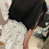 午後甜語小花刺繡澎澎短裙
