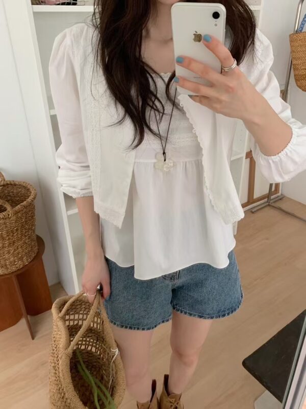 霧晨戀歌蕾絲小背心