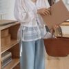 柔光花語蕾絲綁結外套