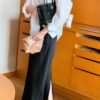 夜色微光緞面長裙