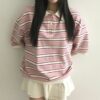 夏日節奏條紋短袖Polo衫