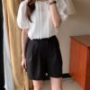 波浪蕾絲簡單上衣