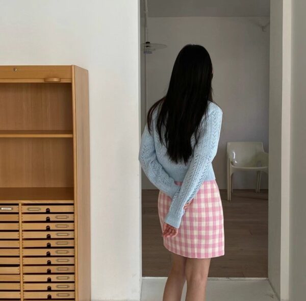 時光漫步格紋迷你裙