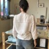 花語輕吟方領刺繡襯衫