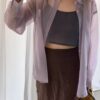 透膚感優雅氣質長袖襯衫