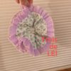 法式浪漫感藍色緞帶蕾絲髮圈