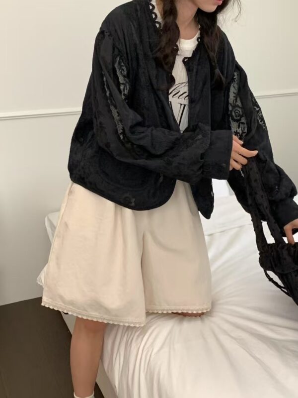 精緻微光蕾絲雕花外套