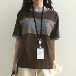 青春節拍數字運動T恤