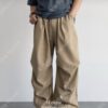 皺褶設計感寬褲(unisex)