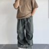 皺褶設計感寬褲(unisex)