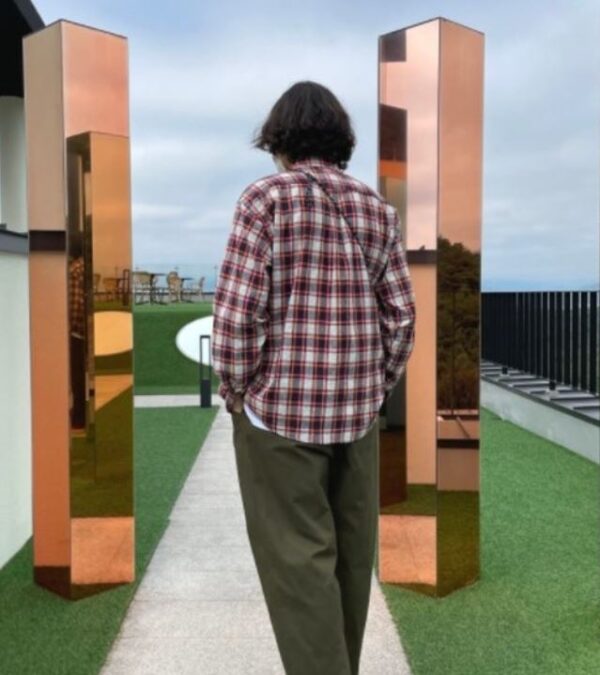 素色寬鬆寬褲