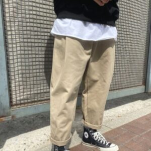 素色寬鬆寬褲