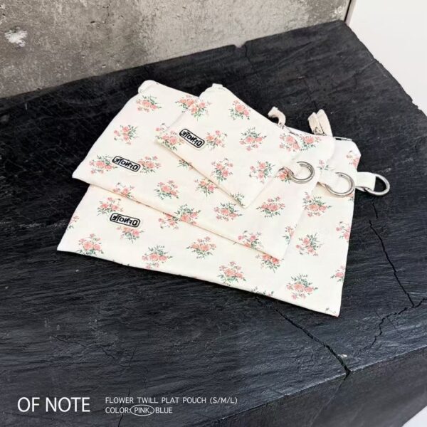 bucksleather 春款實用碎花零錢包