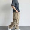 皺褶設計感寬褲(unisex)