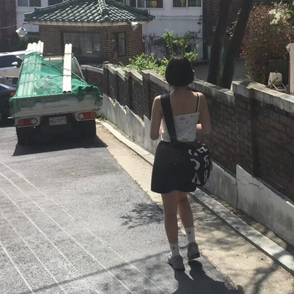 碎花圖案細肩帶背心