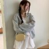 小格子薄款拉鍊外套
