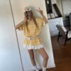 休閒條紋polo領上衣