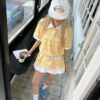 休閒條紋polo領上衣