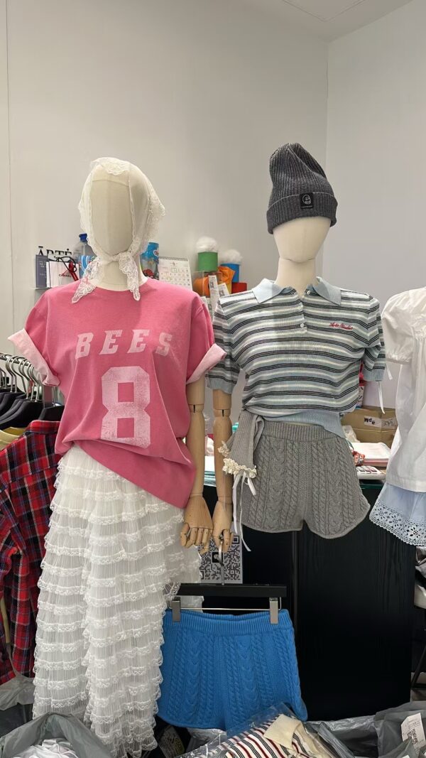 miu系條紋撞色短袖上衣