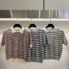 miu系條紋撞色短袖上衣
