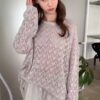 空氣感透膚長袖上衣