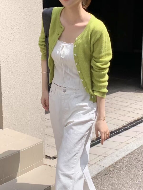 蕾絲綁帶薄款背心