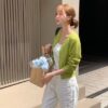 蕾絲綁帶薄款背心