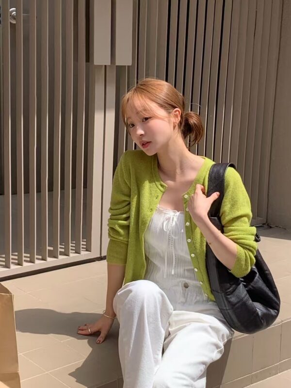 蕾絲綁帶薄款背心
