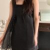 蝴蝶結兩面穿網紗背心仙女裙