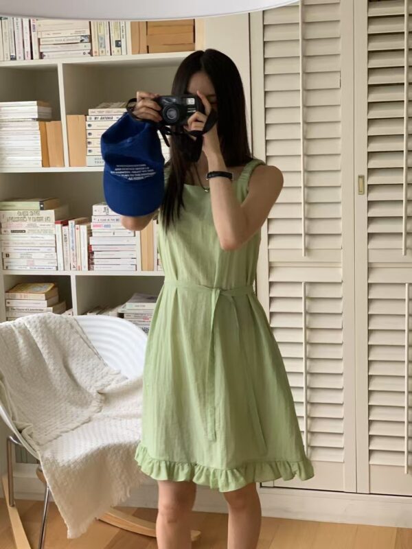 夏日清爽系背心洋裝
