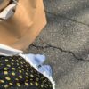 蕾絲邊碎花細肩帶洋裝
