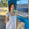 蕾絲雕花度假感長洋裝