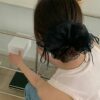 網紗材質蝴蝶結緞帶大腸圈髮圈