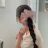 網紗材質蝴蝶結緞帶大腸圈髮圈
